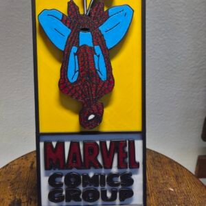 The Amazing Upside-Down Spider-Man 3D printed Comic Corner Box