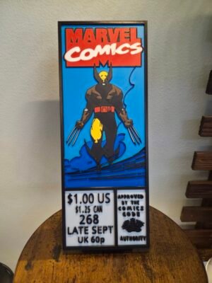 20260704_104734 Wolverine 3D Printed Comic Corner Box #268