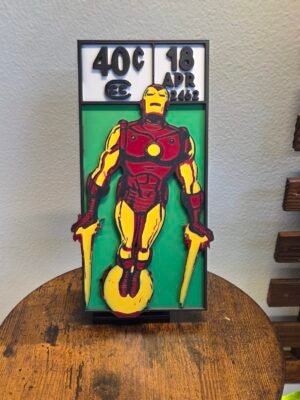 Iron Man Vintage 3D printed Comic Corner Box