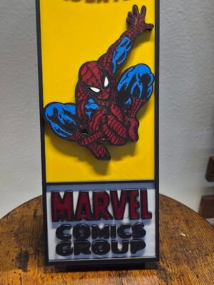The Amazing Spider-Man 3D Printed Comic Book Wall Art