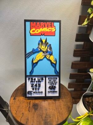 Wolverine #249 Corner Box Replica – 3D Printed Wall Art