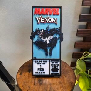 Marvel Venom Comic Corner Box – 3D Printed Display Piece