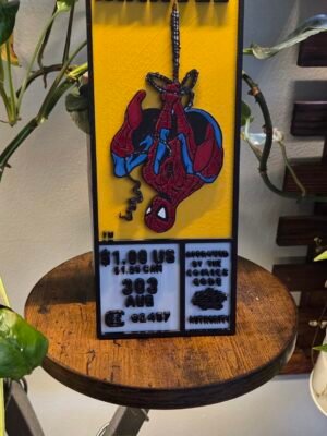 Marvel Spider-Man 3D Printed Comic Book Wall Art